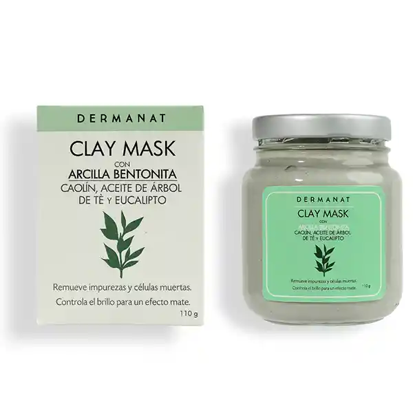 Dermanat Clay Mask Con Arcilla Bentonita