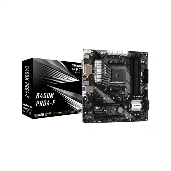 Board Asrock B450M Pro4-F