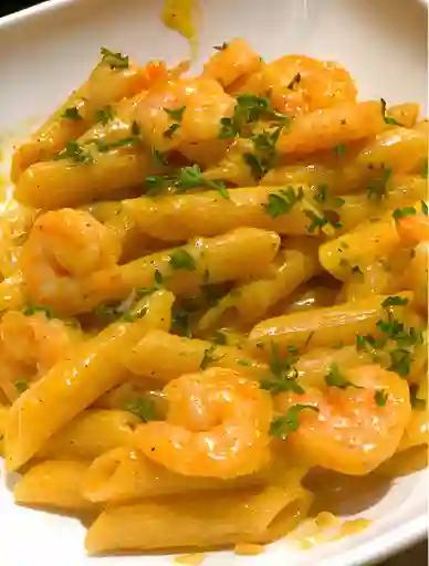 Pasta Camarones Al Curry