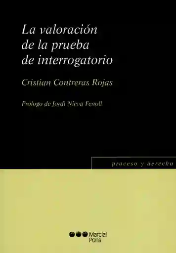 La Valoración de la Prueba - Contreras Rojas Cristian