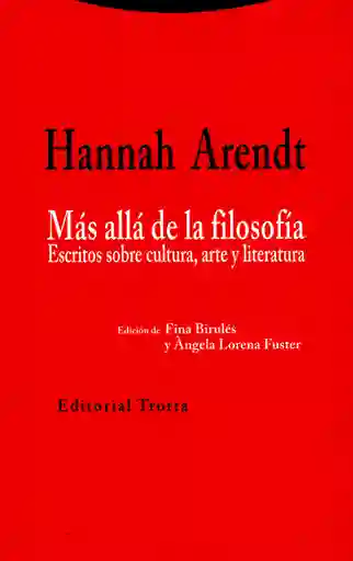 Más Allá de la Filosofía 1 Edición 2014 - Arendt Hannah