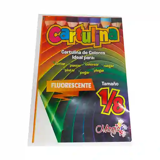 Magic Cartulina Fluorescente En 1/8 7 U