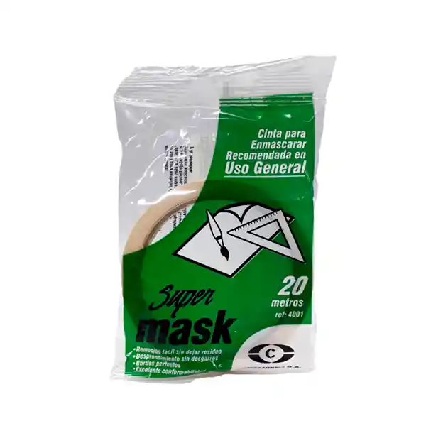 Cinta de Enmascarar Cintandina 12 mm 20 m