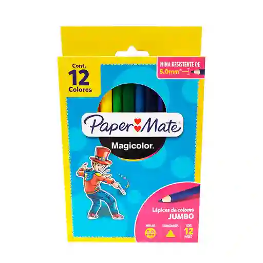 Paper Mate Color Magicolor Triangular Jumbo 12 U