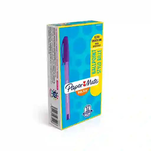 Paper Mate Lapicero Kilometrico 100 Morado Caja 12 U