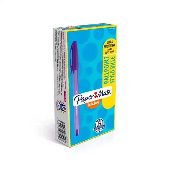 Paper Mate Lapicero Kilometrico 100 Morado Caja 12 U