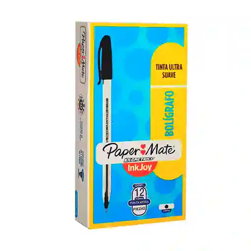 Paper Mate Lapicero Kilometrico 100 Negro Caja