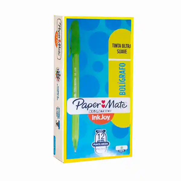 Paper Mate Lapicero Kilometrico 100 Verde Caja 12 U