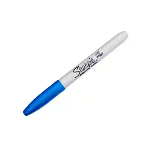 Sharpie Marcador Punta Fina Azul Tecno