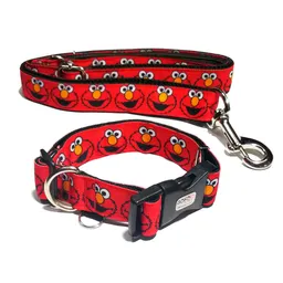 Collar y correa para perro Mediano de Elmo