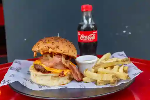 Hamburguesa Cheese And Bacon + Gaseosa