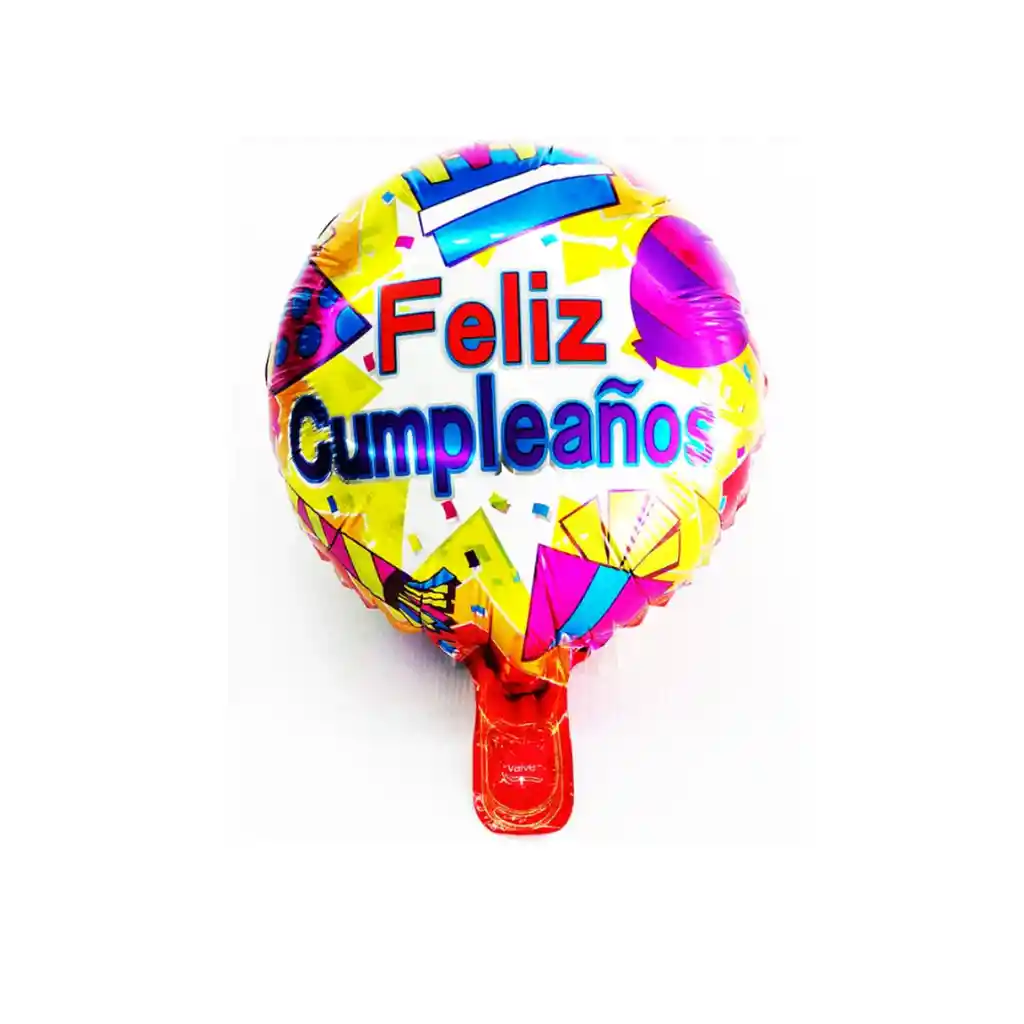 Globo mediano metalizado feliz cumpleaños 