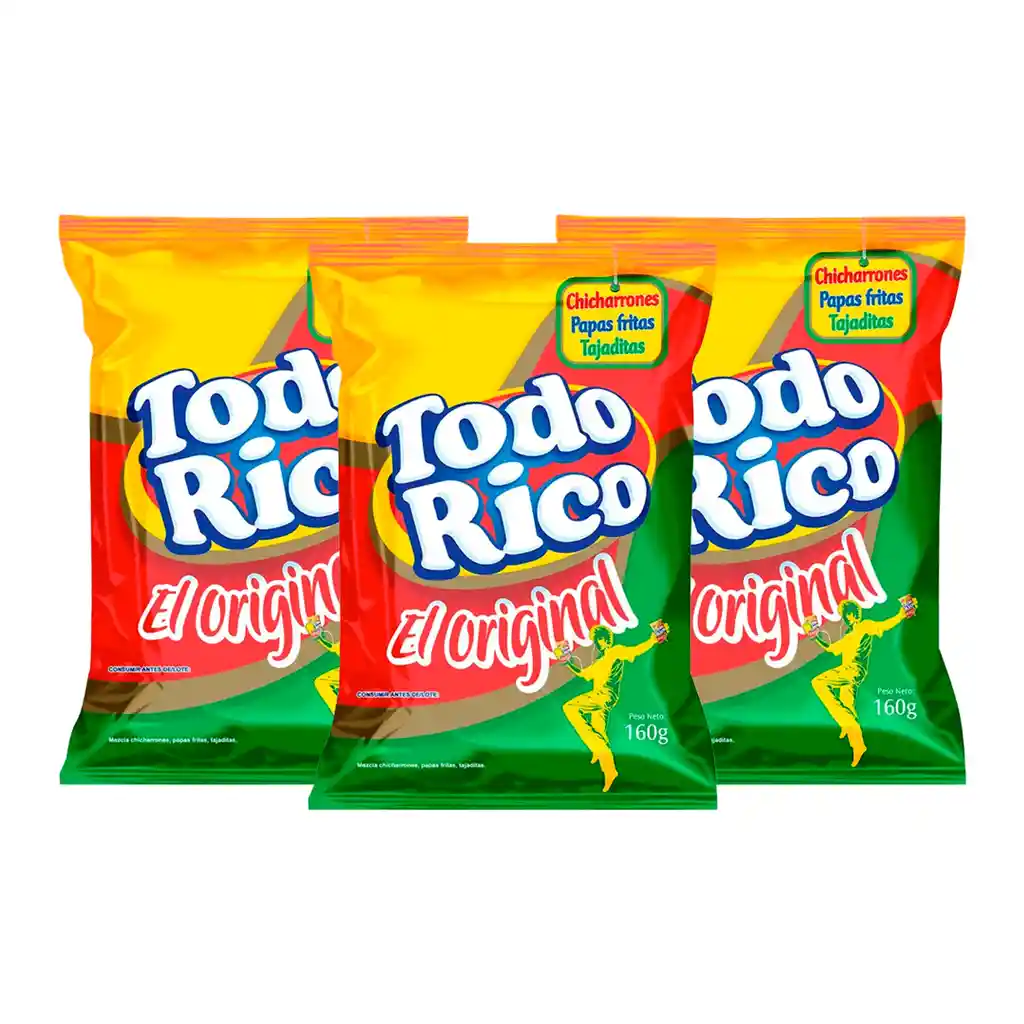 Todo Rico 3 Unnatural Super Ricas Paquete 160 G