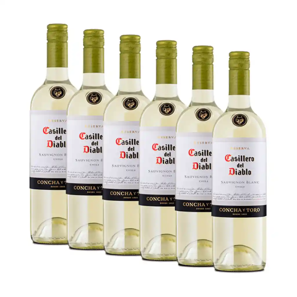 6 Un Vino Casillero Del Diablo Sauvignon Blanc 750