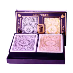 Kem Poker Arrow Black And Gold Jumbo Index