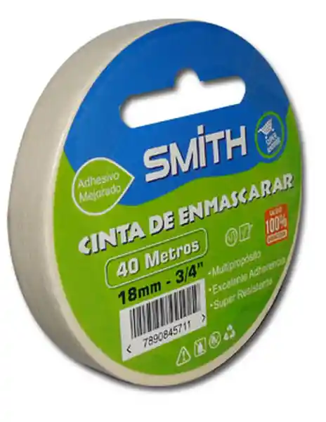 Cinta de Enmascarar Smith 3/4"