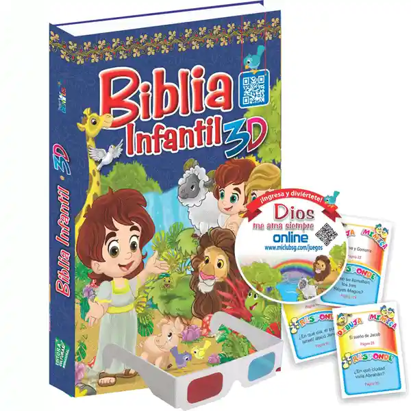 Set Biblia Infantil 3D 2 U