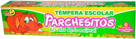 Tempera Parchesito Pincel Y Paleta