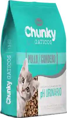 Alimento Para Gato Chunky Gaticos Pollo Cordero 1.5 Kg