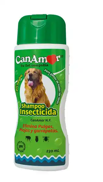 Can Amor Shampoo Insecticida Para Perros 230 Ml