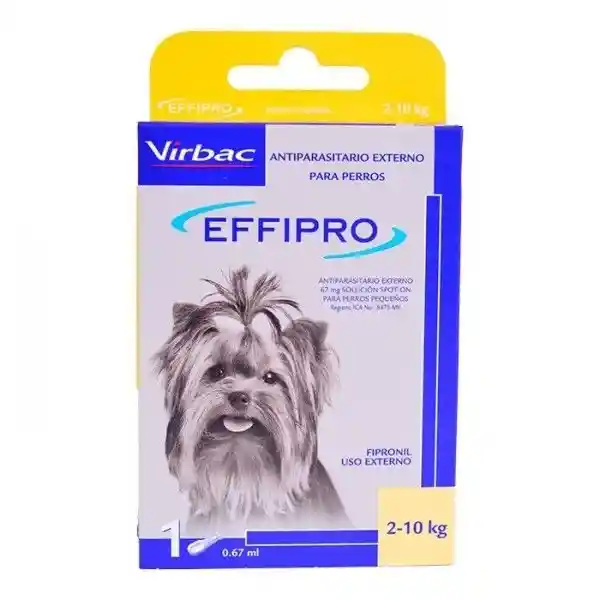 Antipulgas Virbac Effipro Pipeta Para Perros Entre 2a10Kg 0.67mL