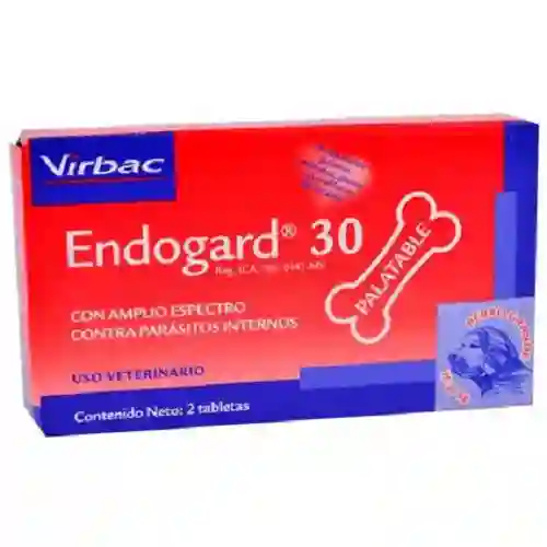 Endogard Antiparasitario 30 Caja 2 Tabletas