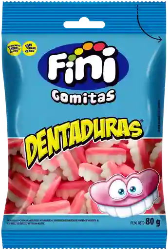 Fini Gomitas Dentaduras Sabor Fresa y Frambuesa