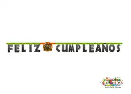 Guirnalda Feliz Cumpleaños Dinosaurio