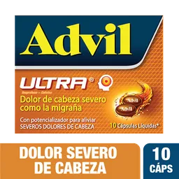 Advil Ultra Dolor de Cabeza Severo Como la Migraña
