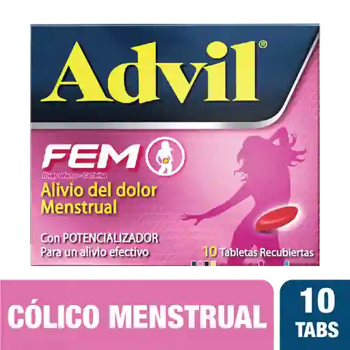 Advil Fem Analgésico Antipirético Alivio Del Dolor Menstrual