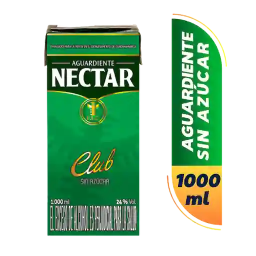 Aguardiente Nectar Club 1000 ml