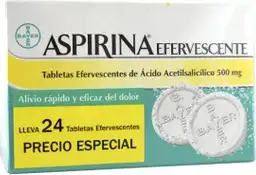 Aspirina Efervecente Analgésico Tabletas