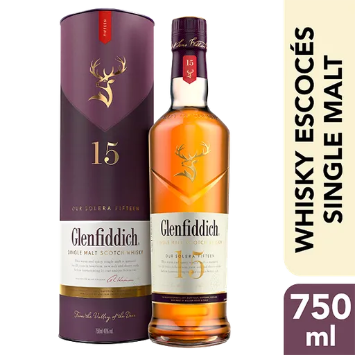 Glenfiddich Whisky Scotch 15 años