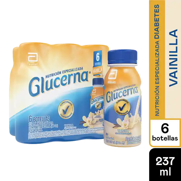 Glucerna Pack Nutrición Especializada Diabetes Sabor Vainilla 
