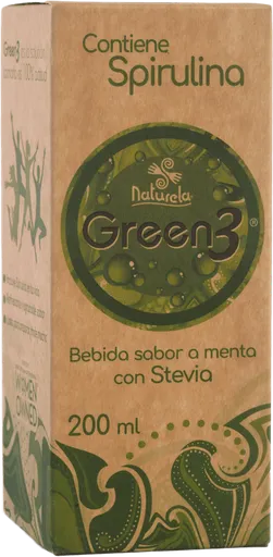 Natures Heart Green3 Bebida Sabor A Menta Con Stevia