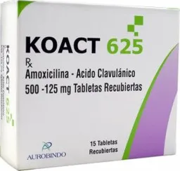 Koact Novamed 625 Mg 15 Tabletas