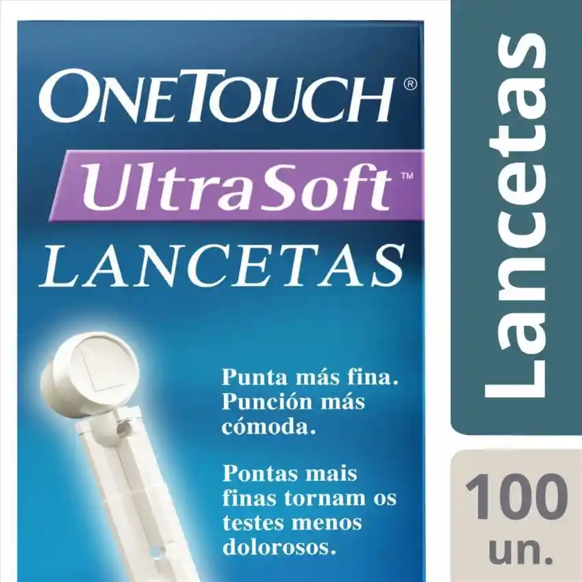 Onetouch Lancetas Ultrasoft x 100 Unidades