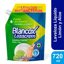 Loza Crem Blancox Lavaloza Limón y Aloe