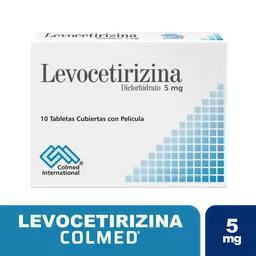 Levocetirizina 5 mg tab caja x 10 und