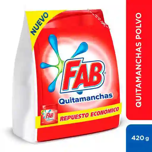 Fab Detergente En Polvo Bolsa x 420g