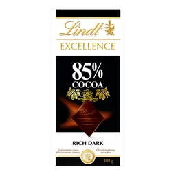 Lindt chocolate 85% cacao rich dark