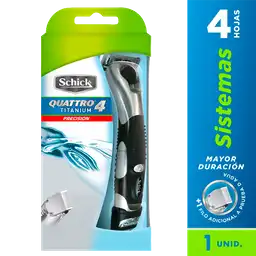 Schick Máquina para Afeitar Quattro Titanium Precisión