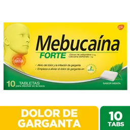 Mebucaina Forte Alivio Del Dolor De Garganta (2 Mg / 1 Mg)