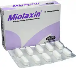 Miolaxin Lafrancol 400 500 Mg 20 Tabletas