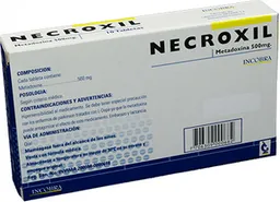Necroxil Incobra 500 Mg 10 Tabletas Pdb