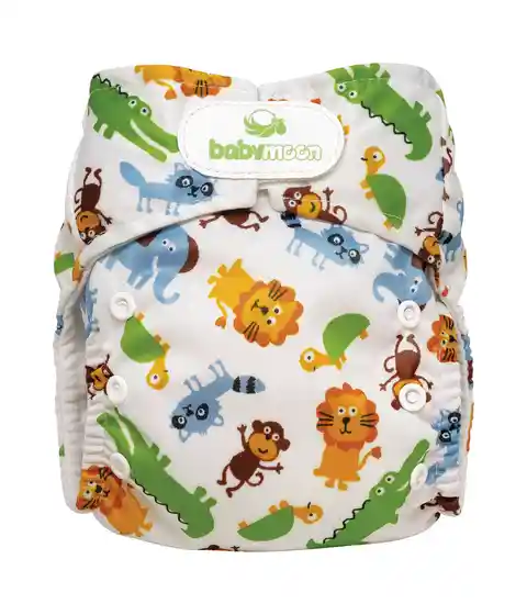  Pa.?Ales Reutilizables  Baby Moon  Estampado Tigre 