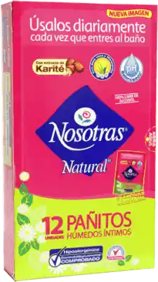 Nosotras Pañitos Húmedos Íntimos