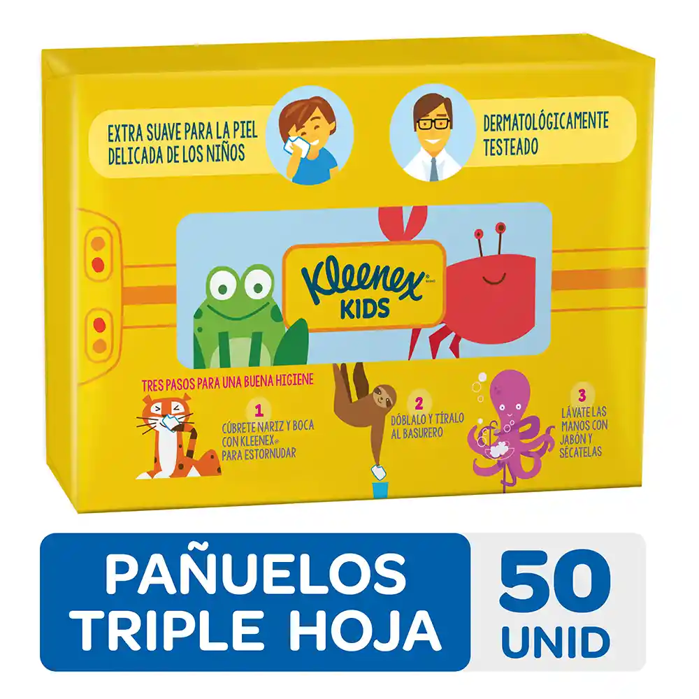 Kleenex Kids Pañuelos Triple Hoja