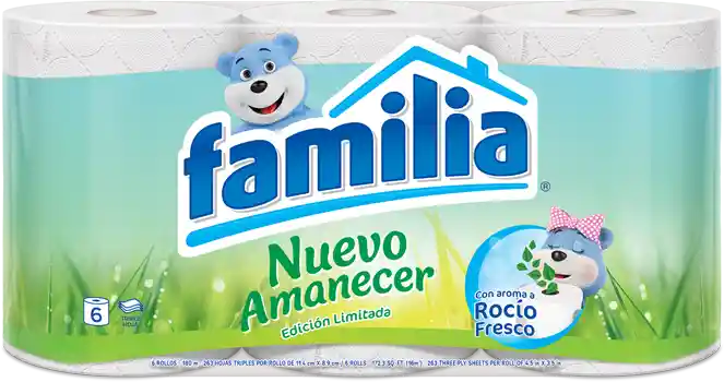 Familia Papel Higienico Nuevo Amanecer X 6 Rollos