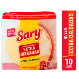 Sary Arepas con Queso Extra Delgadas